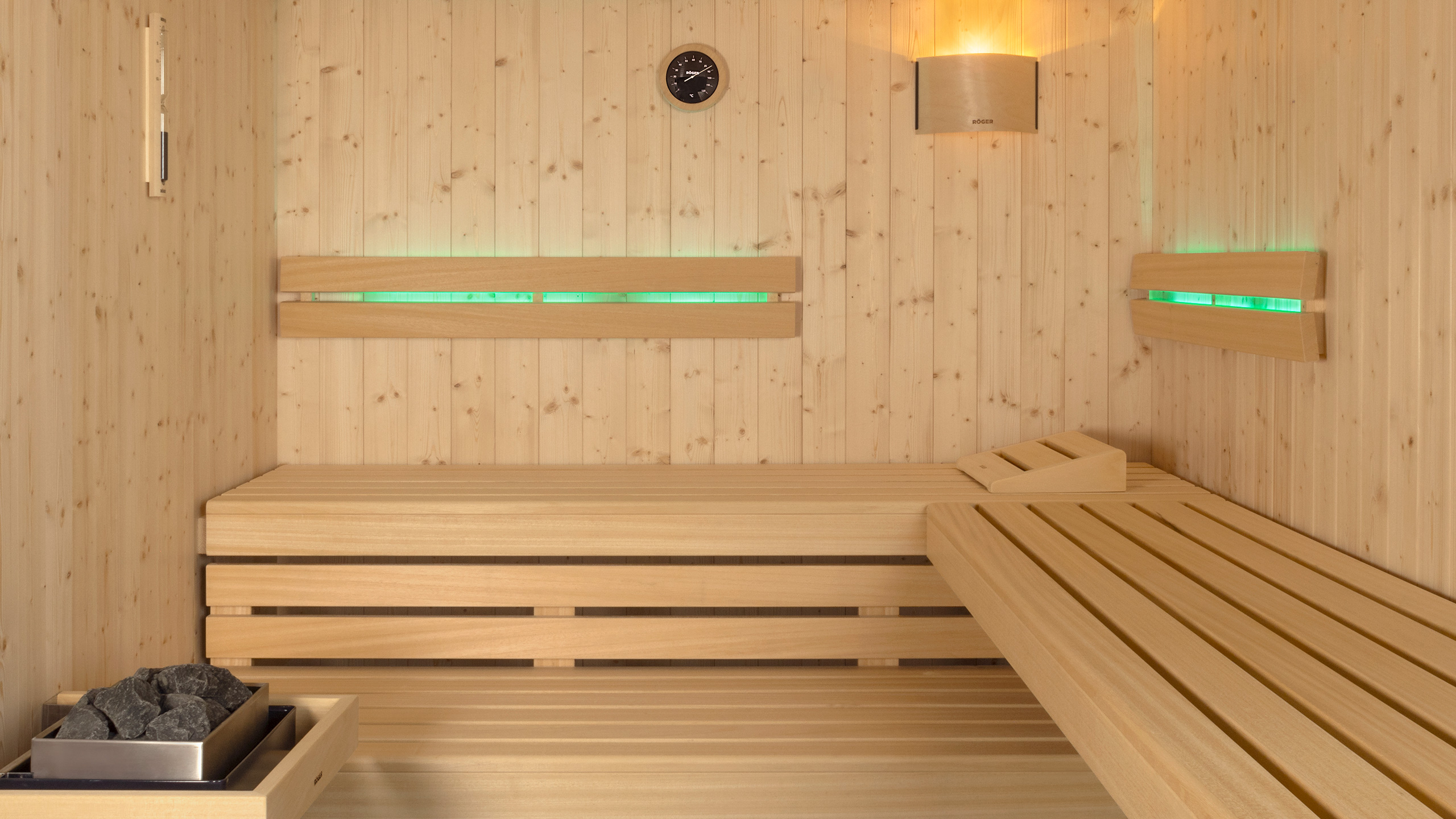 Sauna Baleo met rugleuningverlichting